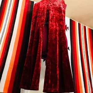 Red velvet bell bottoms!!🔥🔥🔥